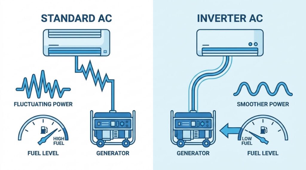 Performance between a Standard AC and Inverter AC