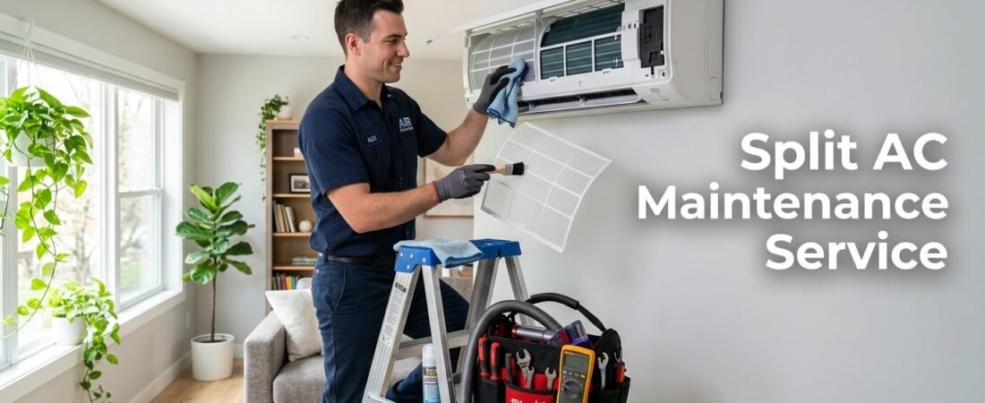 What a Split AC Maintenance Service Actually Covers (and What You Can Legally DIY)