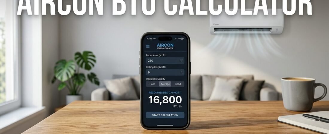 How Many BTUs Do You Need? Use Our Free Aircon Calculator