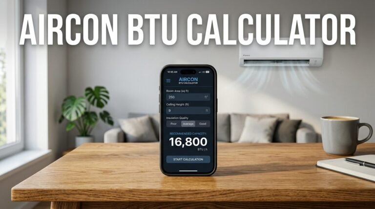 Aircon BTU Calculator