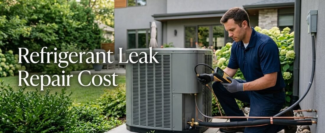 How much does it cost to fix a refrigerant leak?