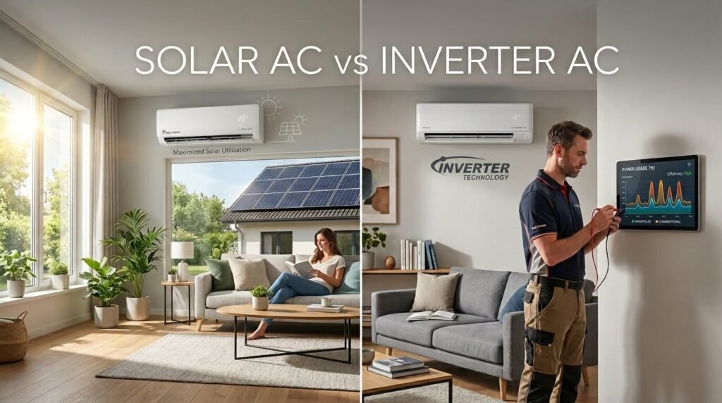 Solar AC vs Inverter AC
