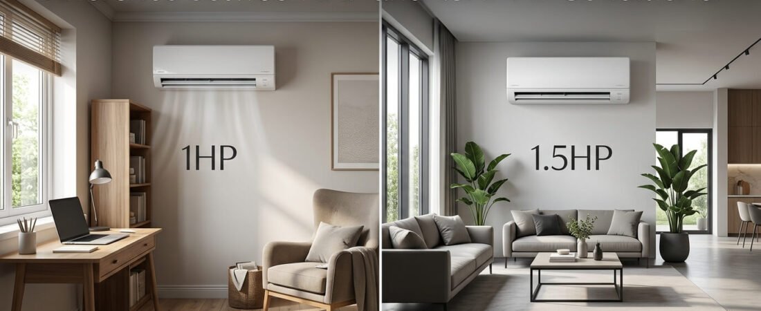 1HP vs 1.5HP Air Conditioner: How to Actually Choose the Right Size