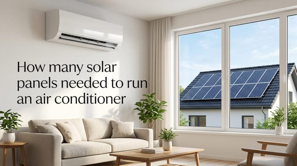 how many solar panels needed to run an air conditioner