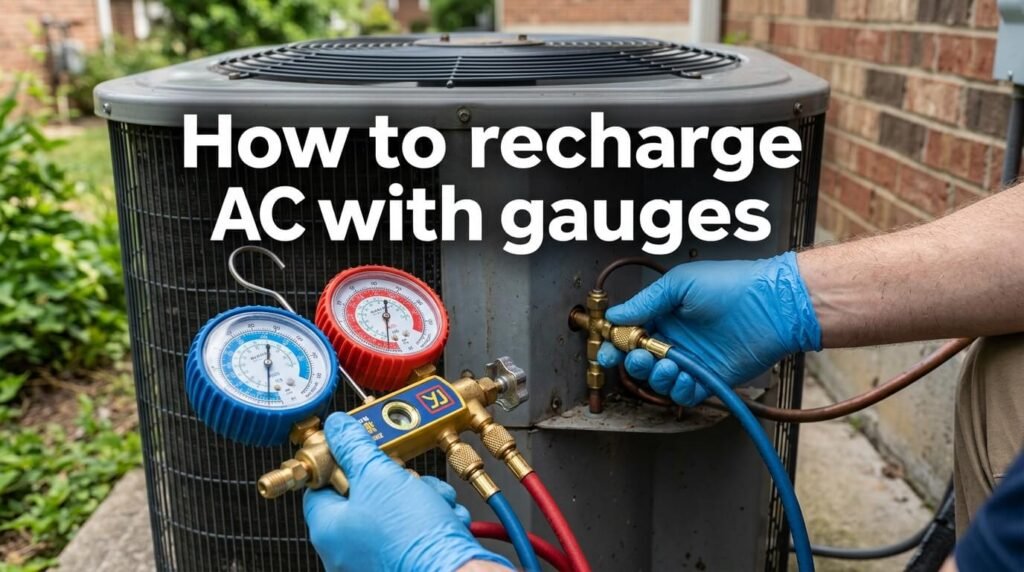 how to recharge ac with gauges