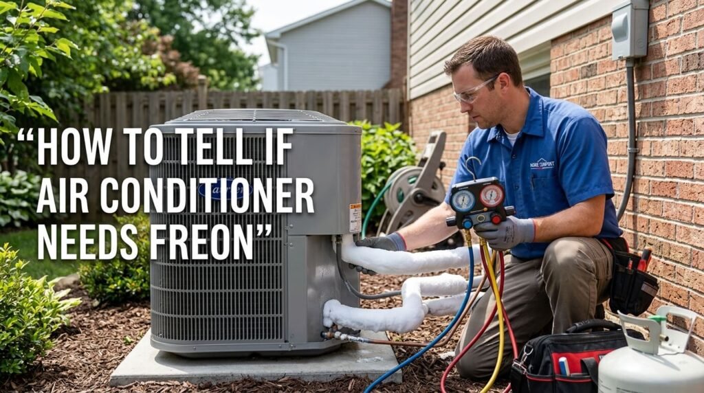 how to tell if air conditioner needs freon