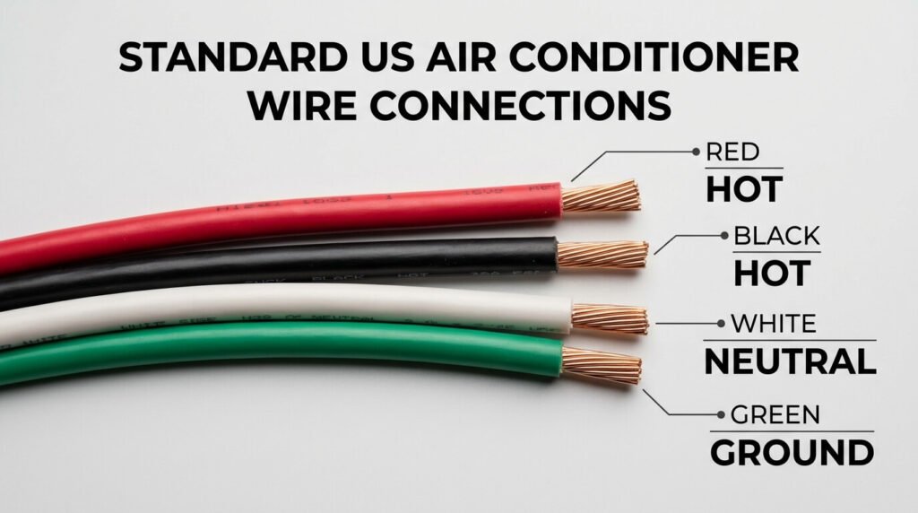AC wire connection colour