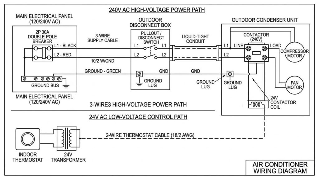 air conditioning wiring diagram